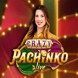 Official Live Casino logo: Crazy Pachinko by Evolution at Oscar Spin Casino