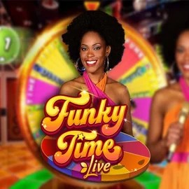 Funky Time online game logo by Evolution on oscarspincasino.eu