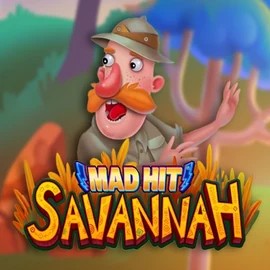 Mad Hit Savannah slot logo by RubyPlay at Oscar Spin Casino