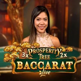 Prosperity Tree Baccarat logo – Live Casino by Evolution at Oscar Spin Casino