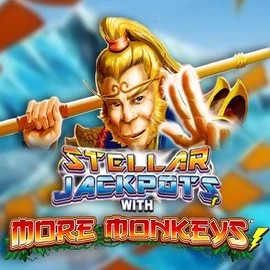 Stellar Jackpots with More Monkeys game by Lightning Box Game – logo hosted on Oscar Spin Casino