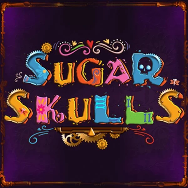 Sugar Skulls slot logo by Booming Games at Oscar Spin CasinoSugar Skulls